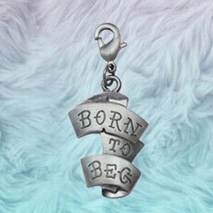 Underground Hound Born to Beg Collar charm